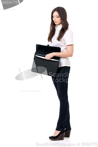 Image of Woman with briefcase