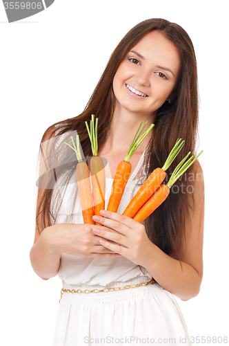 Image of Girl with carrots