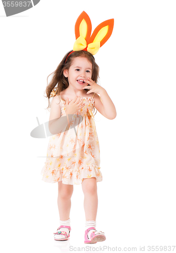 Image of Girl with bunny ears 