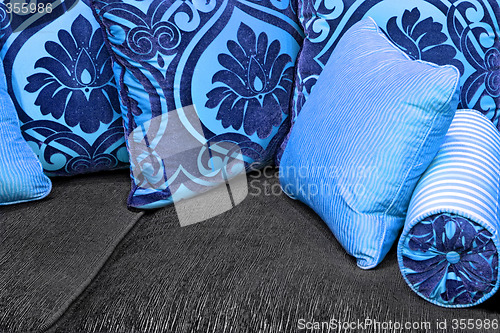 Image of Blue pillows