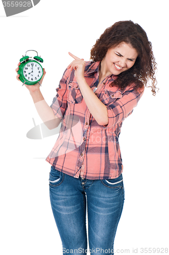 Image of Girl with clock