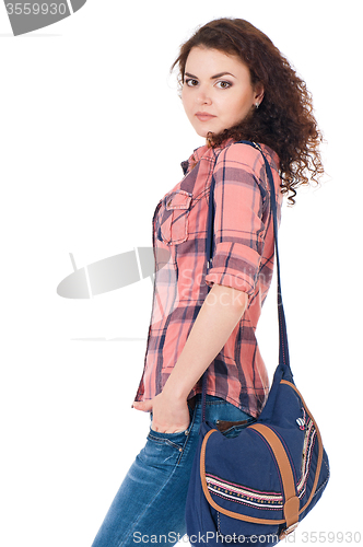 Image of Girl with backpack