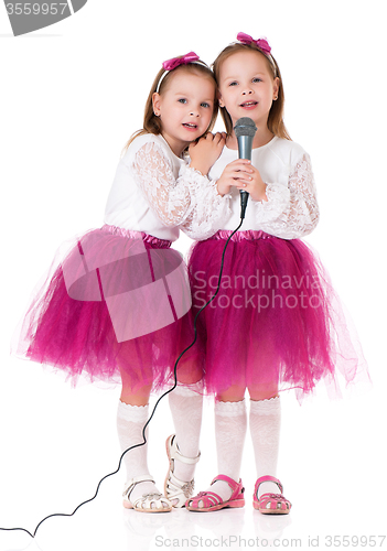 Image of Girls with microphone