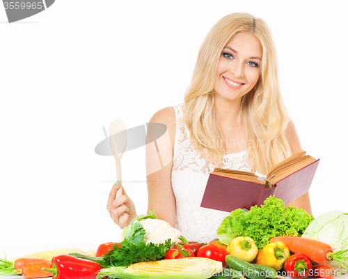 Image of Woman with vegetables 