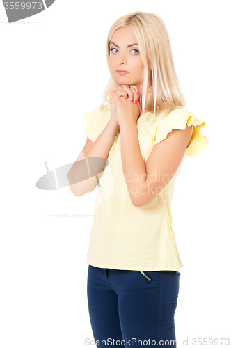 Image of Woman is praying