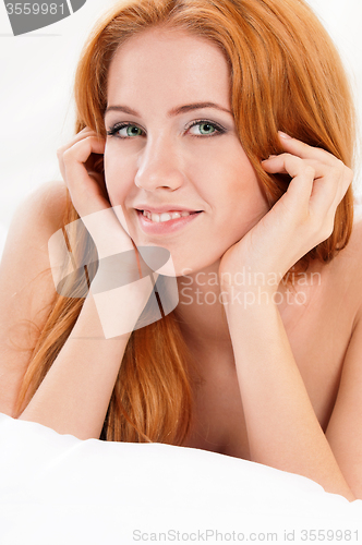 Image of Girl on bed