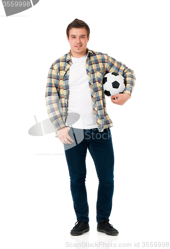 Image of Man with soccer ball