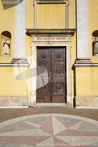 Image of  italy church  varese  the old door  daY solbiate arno
