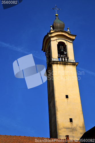 Image of vinago old abstract   and church tower bell sunny day