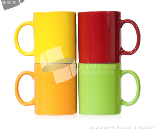 Image of Colorful cups