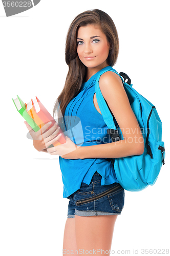 Image of Girl with books