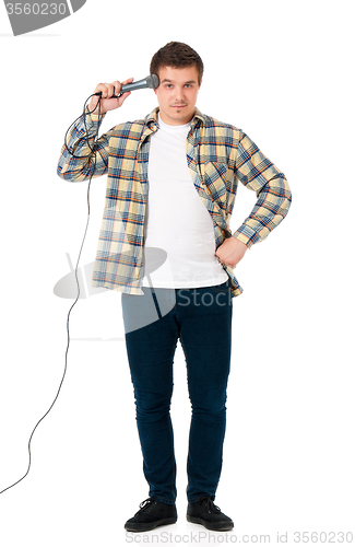 Image of Man with microphone