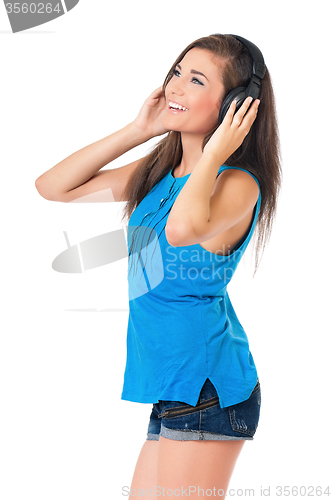 Image of Girl with headphones