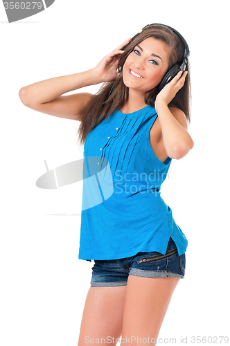 Image of Girl with headphones