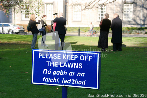 Image of Keep off the lawn