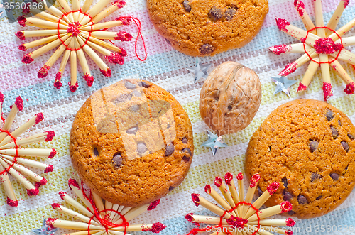 Image of Cookies for christmas and christmas decoration