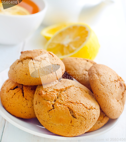 Image of Sweet cookies with fresh tea