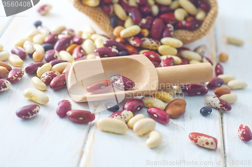 Image of Raw color beans