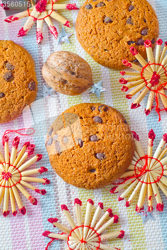 Image of Cookies for christmas and christmas decoration
