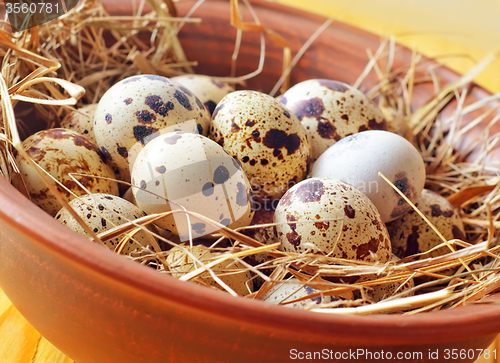 Image of raw guail eggs