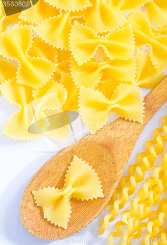 Image of raw pasta