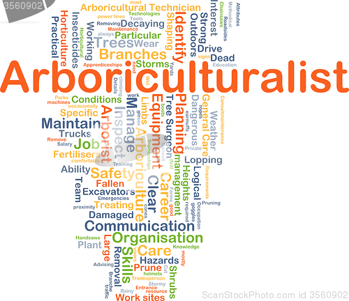 Image of Arboriculturalist background concept