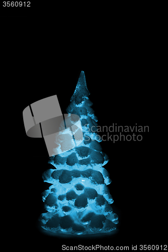 Image of christmas tree from the plastic