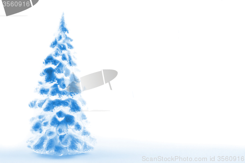 Image of christmas tree from the plastic