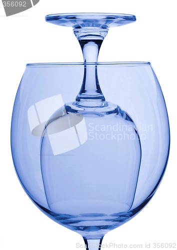 Image of Two glasses isolated