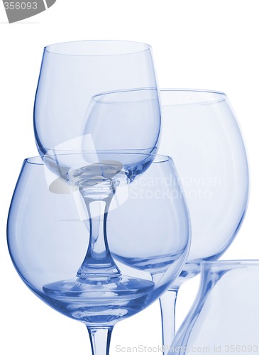 Image of Blue glasses isolated