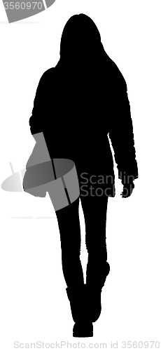 Image of walking lady