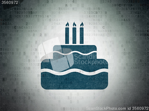 Image of Entertainment, concept: Cake on Digital Paper background