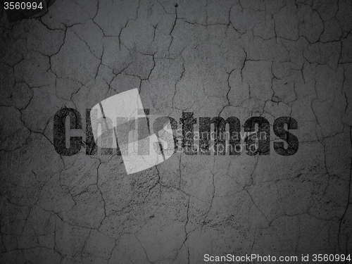 Image of Holiday concept: Christmas on grunge wall background