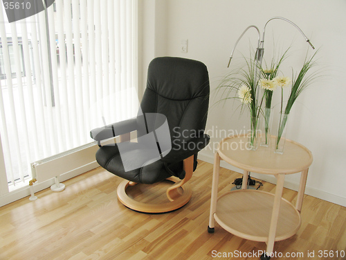 Image of Black armchair