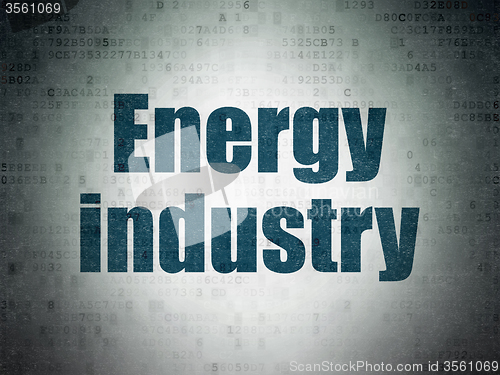 Image of Manufacuring concept: Energy Industry on Digital Paper background