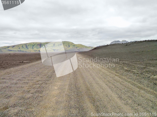 Image of gravel road in Iceland