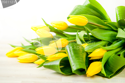 Image of romantic flower bucket background