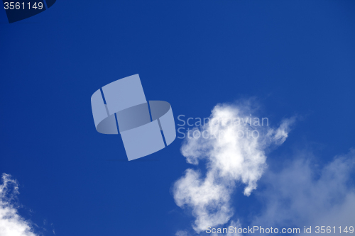 Image of Blue sky with sunlight clouds