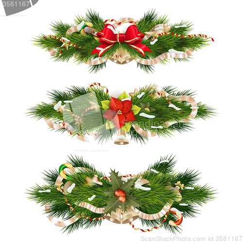 Image of Delicate Christmas ornaments. EPS 10