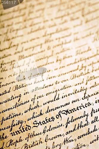 Image of Declaration of Independence background