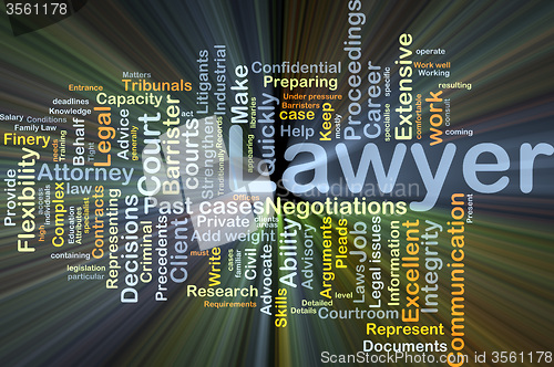 Image of Lawyer background concept glowing