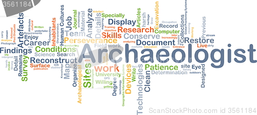 Image of Archaeologist background concept