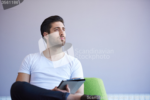 Image of student working on tablet