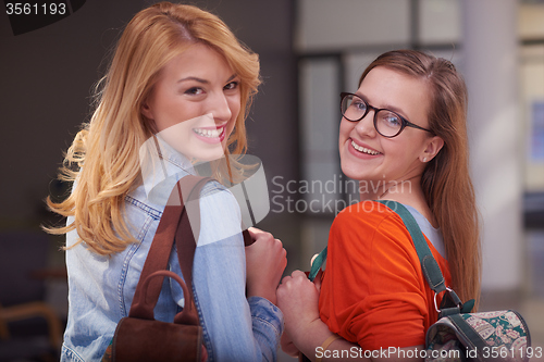 Image of happy student girls