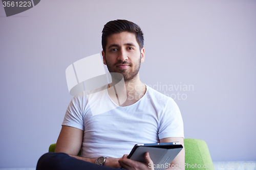 Image of student working on tablet