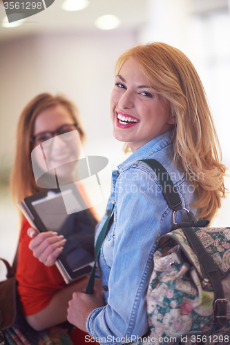 Image of happy student girls