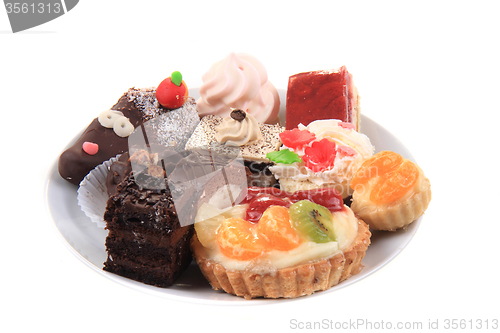 Image of sweet desserts isolated 