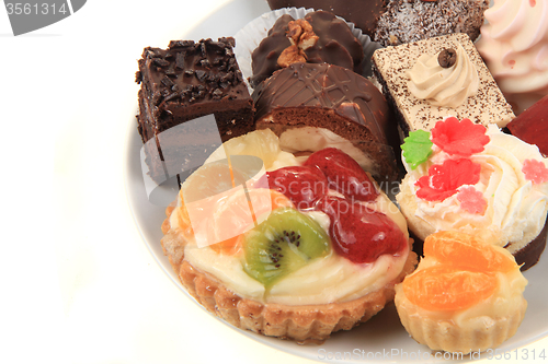 Image of sweet desserts isolated 
