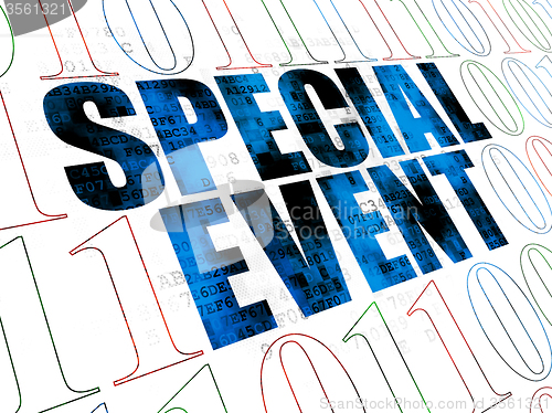 Image of Business concept: Special Event on Digital background
