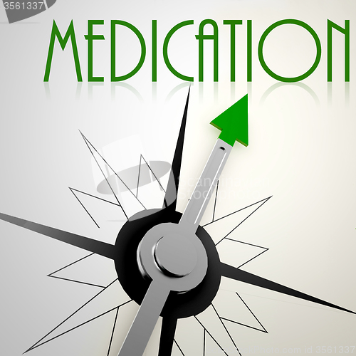 Image of Medication on green compass